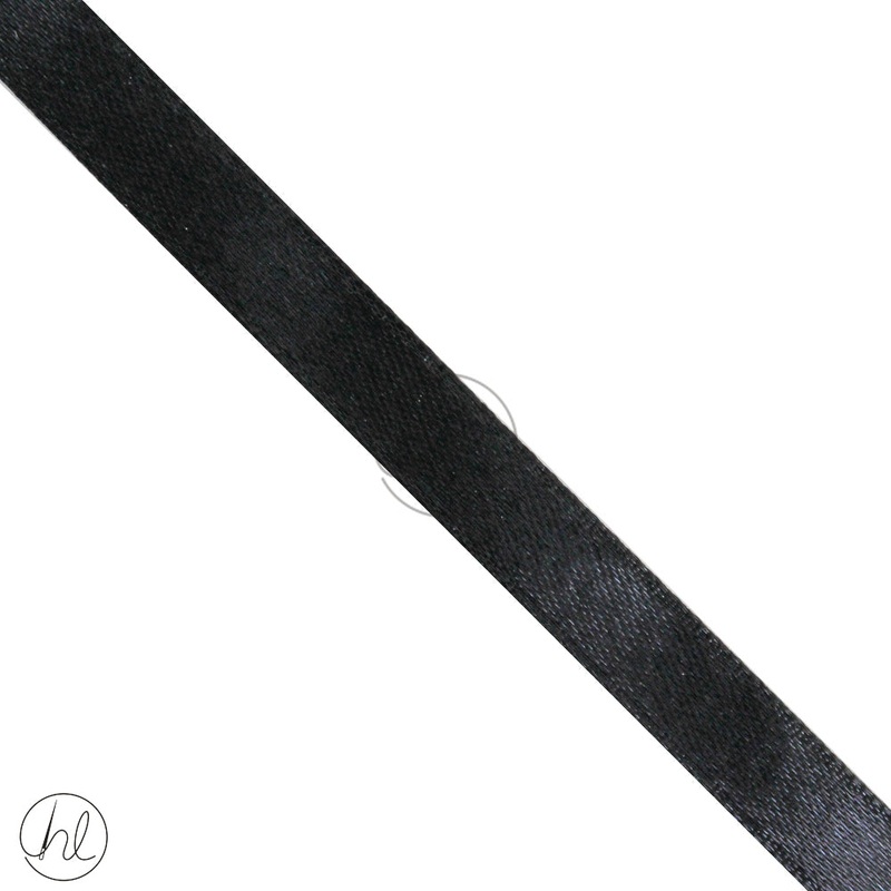 PLAIN SATIN RIBBON 30M 10MM BLACK