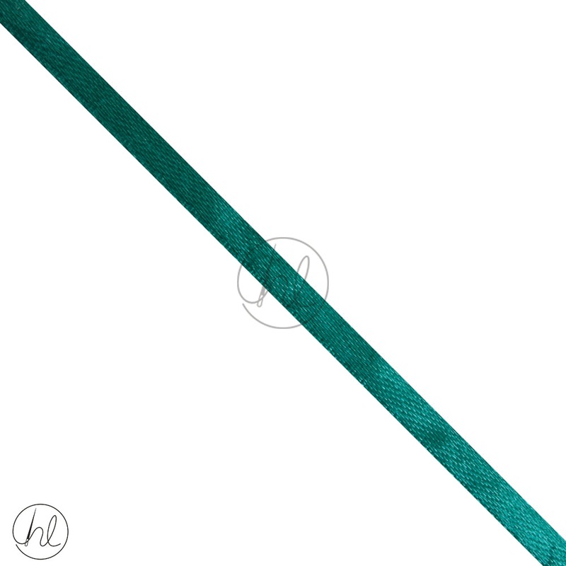 PLAIN SATIN RIBBON 30M 6MM TURQUOISE PER ROLL