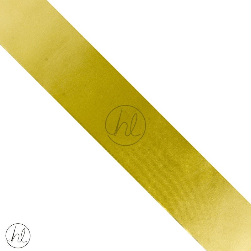 SATIN RIBBON ROLL LEMON 50MMx20M 4