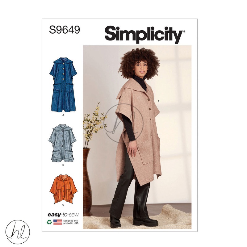 SIMPLICITY PATTERN S9649