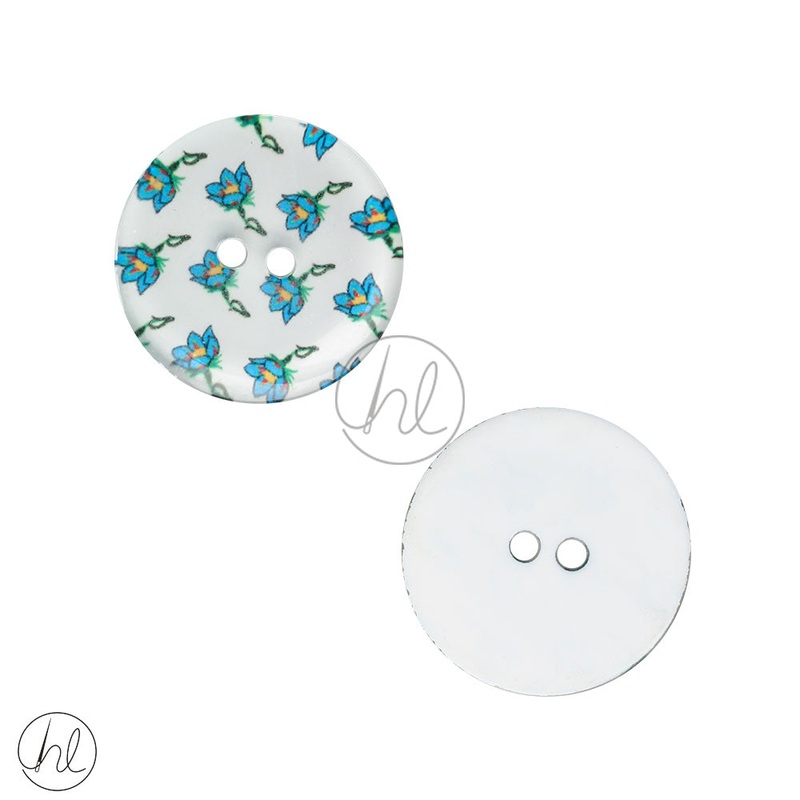 SUIT BUTTONS 24MM BLUE FLOWERS TBT1033