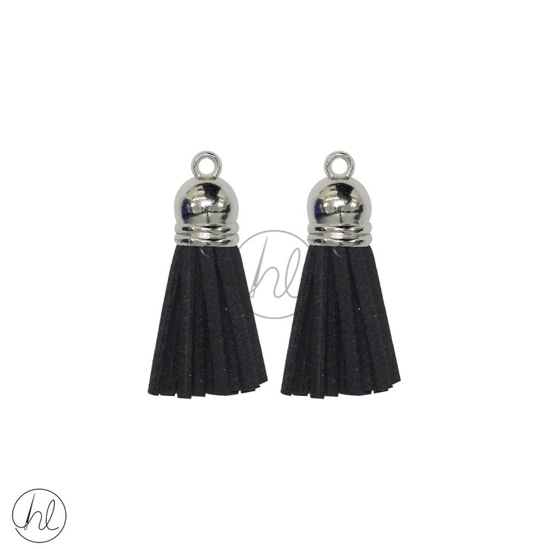 TASSELS 2 PER PACK BLACK