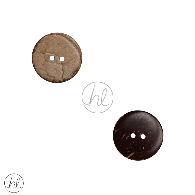 WOODEN BUTTONS BROWN 25MM BUT009
