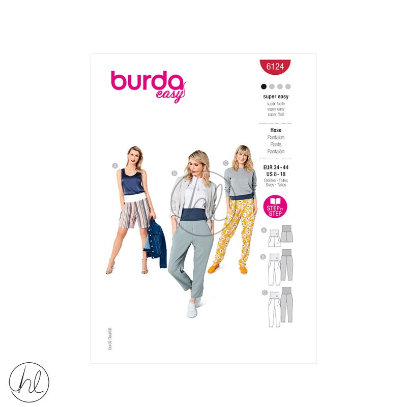 BURDA PATTERN  6124  RED  US 8-18