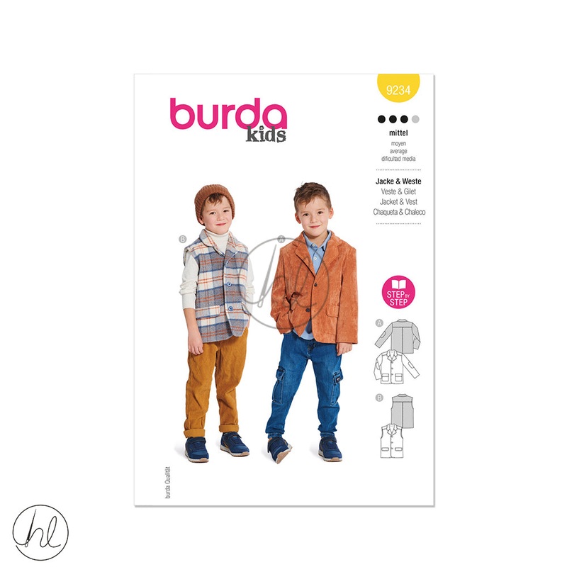 BURDA PATTERN B9234 YELLOW