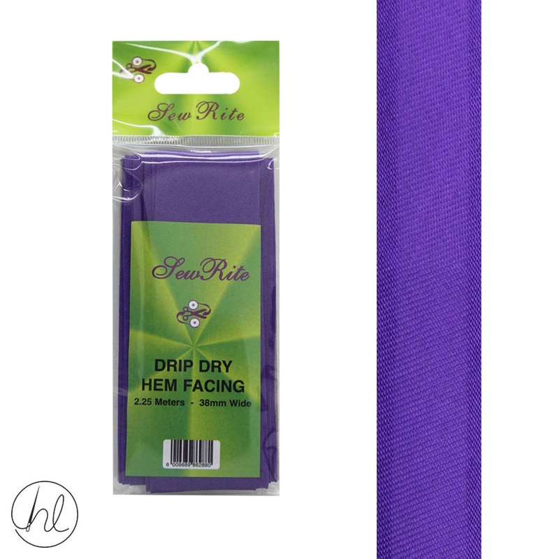 DRIP DRY HEM FACING (2.25M - 38MM WIDE)