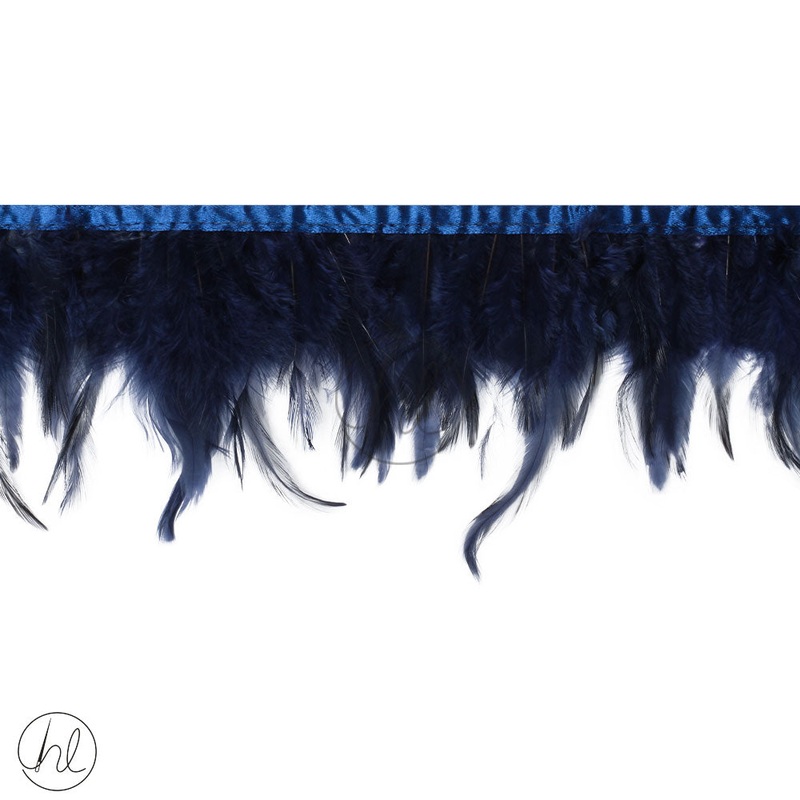 FEATHER TRIMMING NAVY LW PER M
