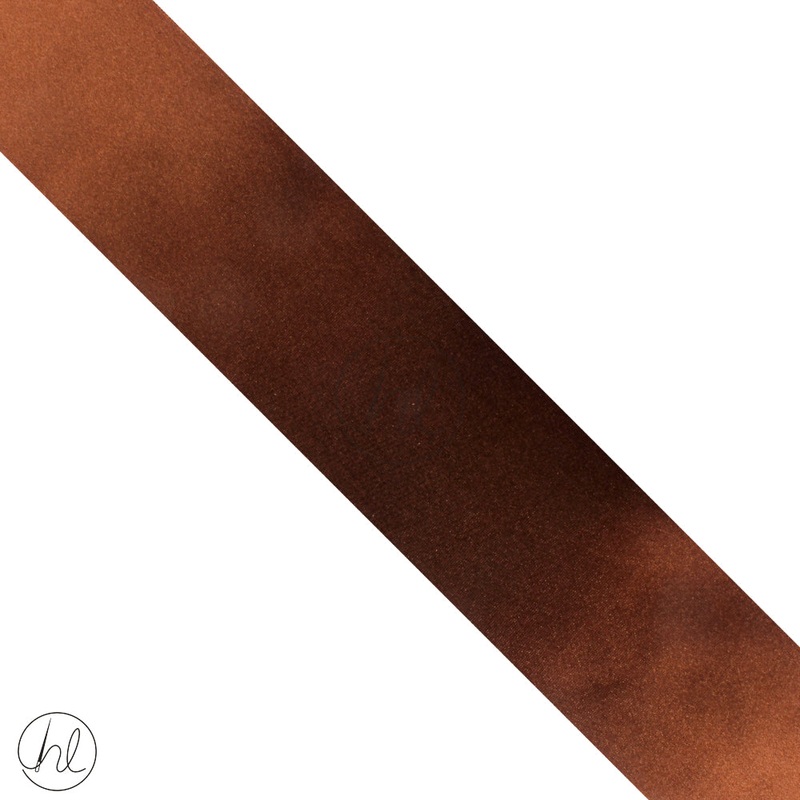 SATIN RIBBON ROLL BROWN 50MMx20M 17