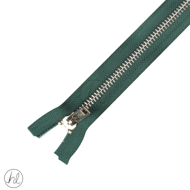 STEEL ZIP YKK EMERALD 45CM
