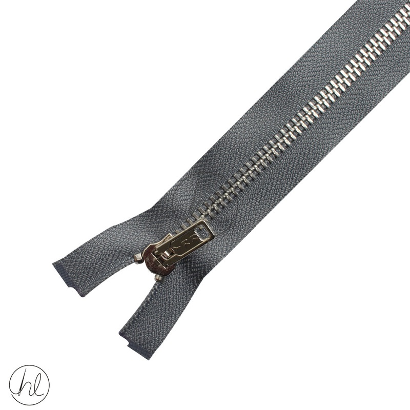 STEEL ZIP YKK GREY 45CM