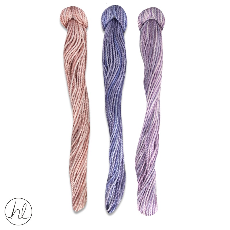 100% COTTON PERLE THREAD 3X9M 61-GRANNY PER SET