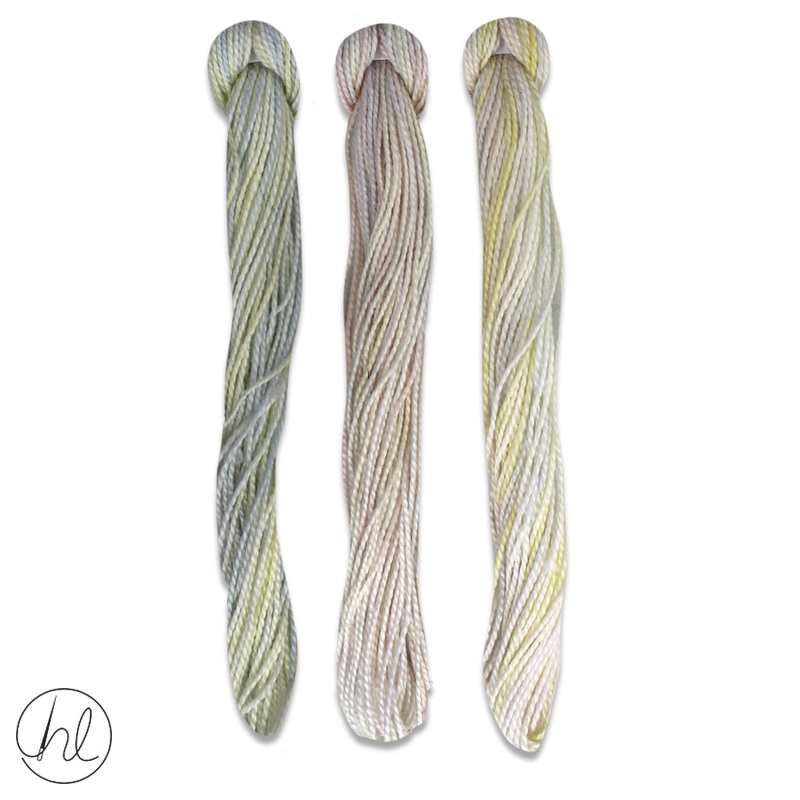 100% COTTON PERLE THREAD 3X9M 84-BIRCH PER SET