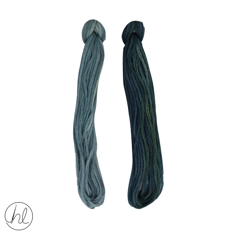 100% COTTON STRANDED THREAD 2X5M 36-THE SEA PER SET