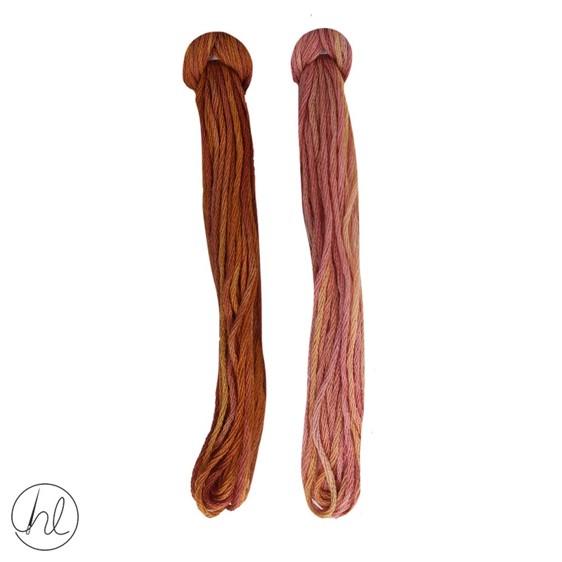 100% COTTON STRANDED THREAD 2X5M 75-PAPAVER PER SET
