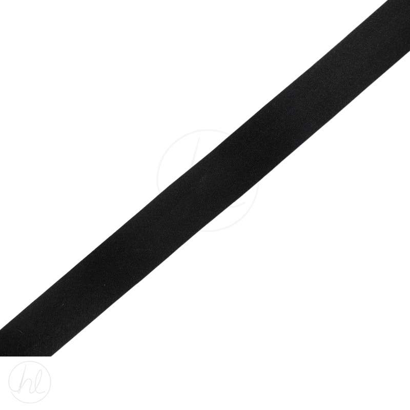 BIAS BINDING COTTON 25MM  BLACK FREE 1