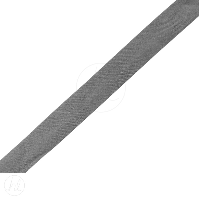 BIAS BINDING COTTON 25MM  L/GREY FREE 1