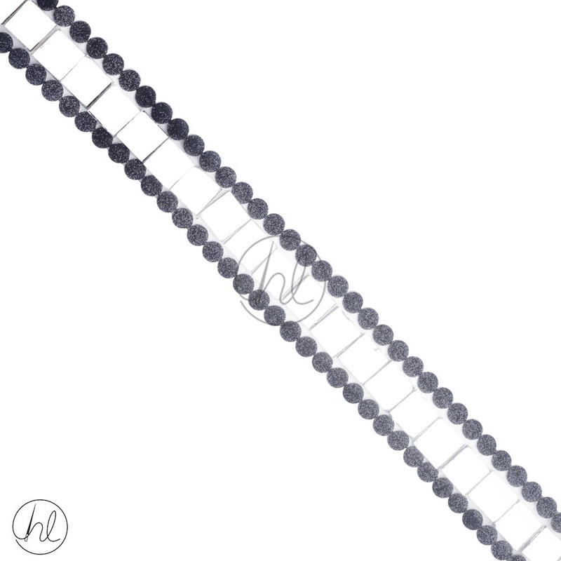 BRAID IRON ON BLACK ART3152 PER M