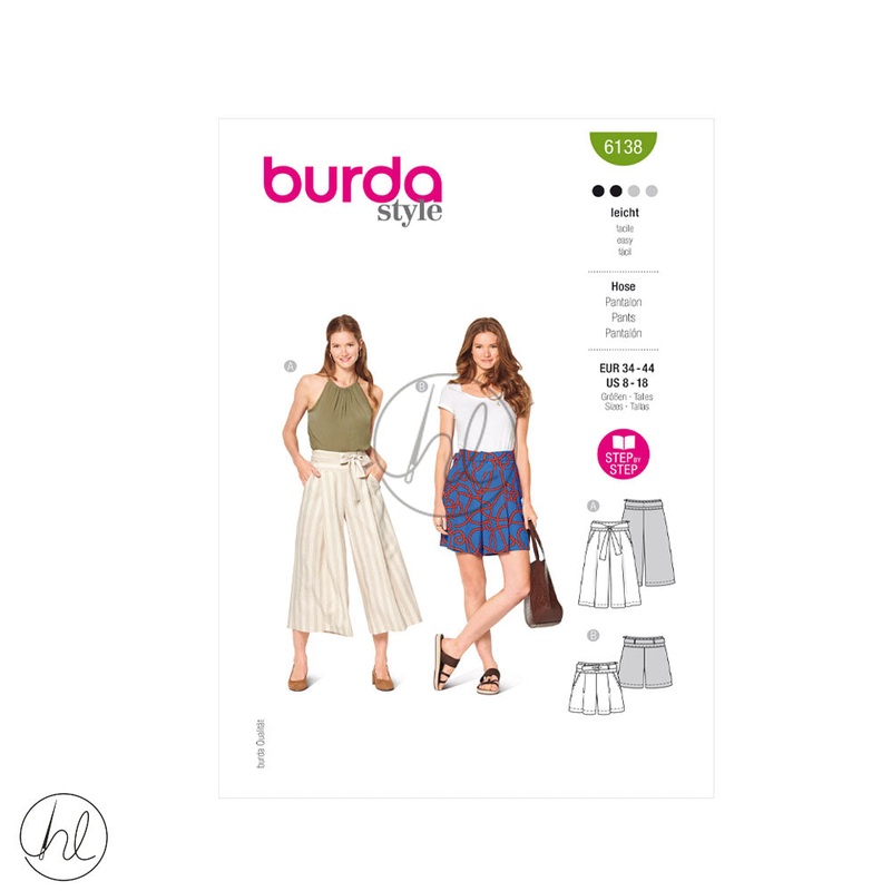 BURDA PATTERN  6138 GREEN US 8-18