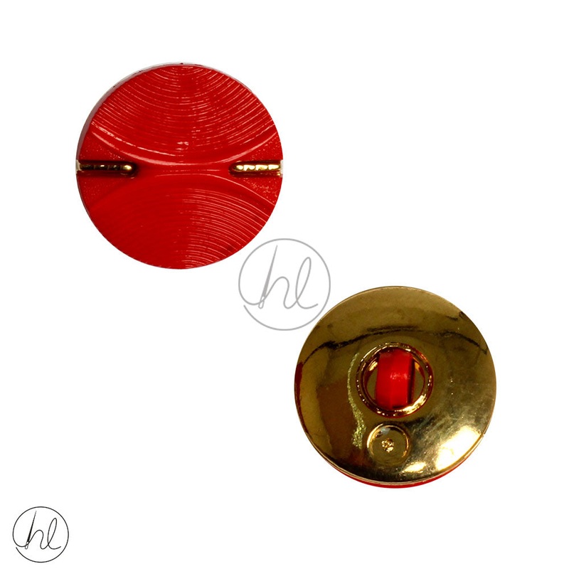 BUTTONS FANCY DUBAI RED AND GOLD PHO2610 18MM