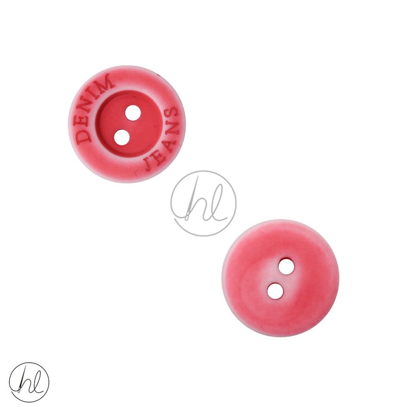 DENIM BUTTONS RED 15MM D5514