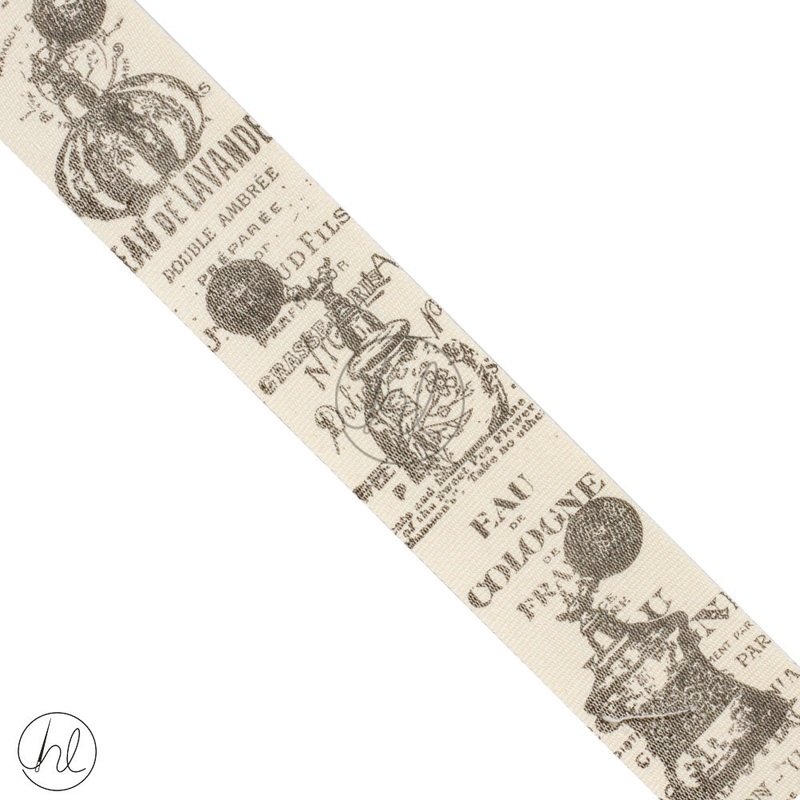 FRENCH COTTON RIBBON PARFUM 40MM FC40 PER M