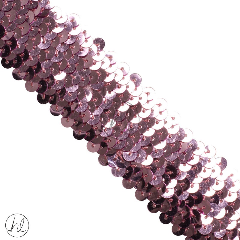 STRETCH SEQUINS 4 LINE  PINK PER/M