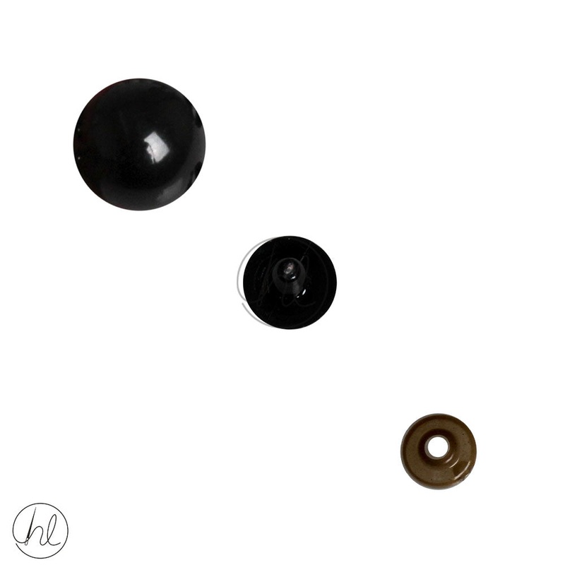 TEDDY BEAR EYES BLACK 1.2CM