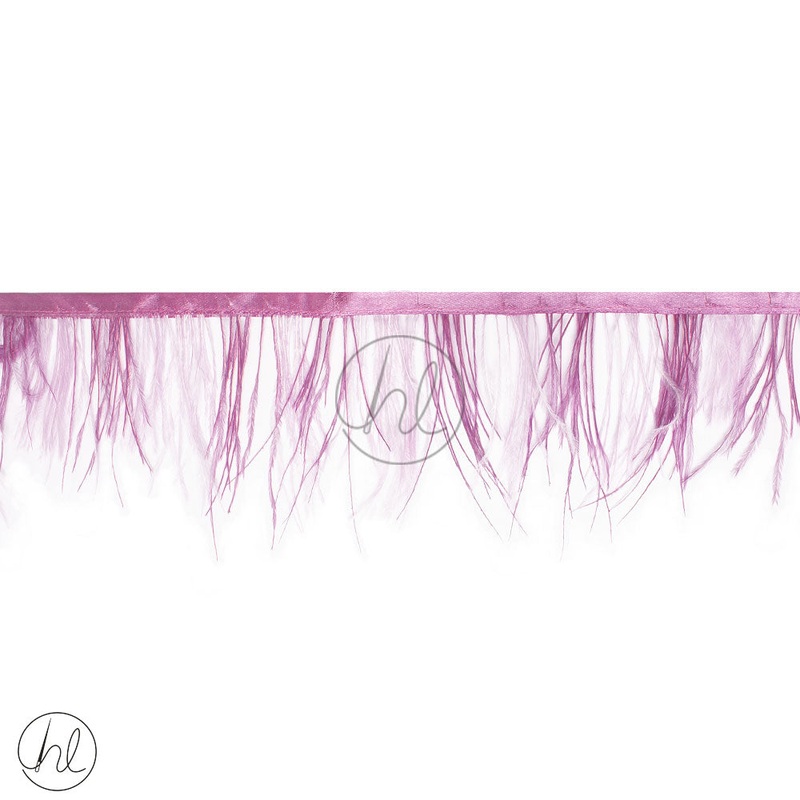 2 TONE FEATHER TRIMMINGS DUSTY PINK PER M