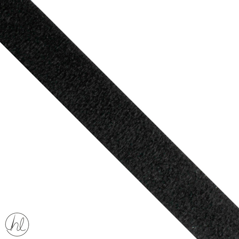 DOUBLE SIDED VELCRO BLACK 19MM P/METER