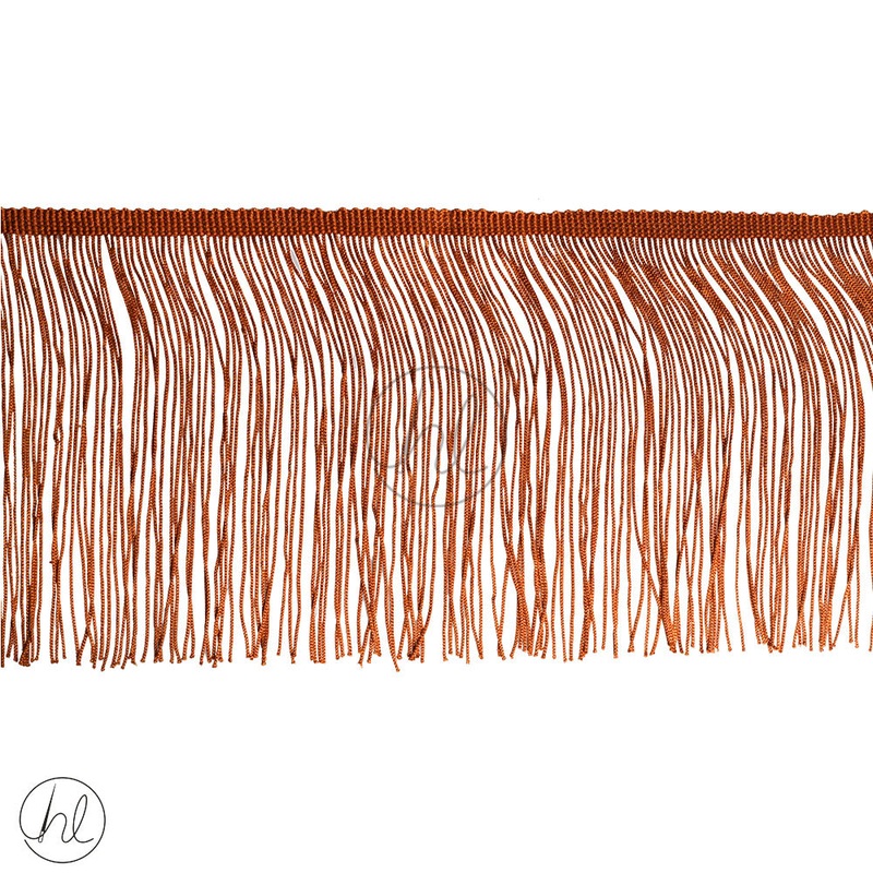 DRESS FRINGE LIGHT BROWN 14CM PER M