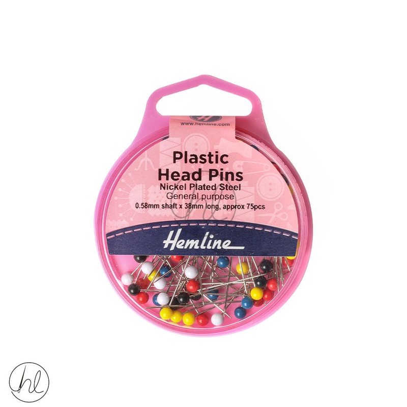 HEMLINE PINS PLASTIC HEAD