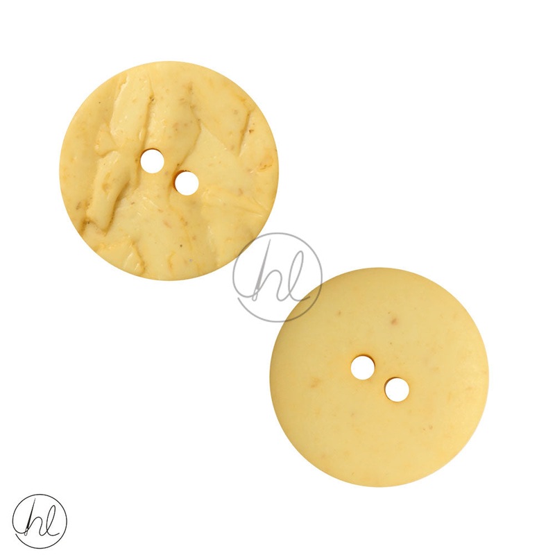PLAIN BUTTONS 18MM YELLOW D5346