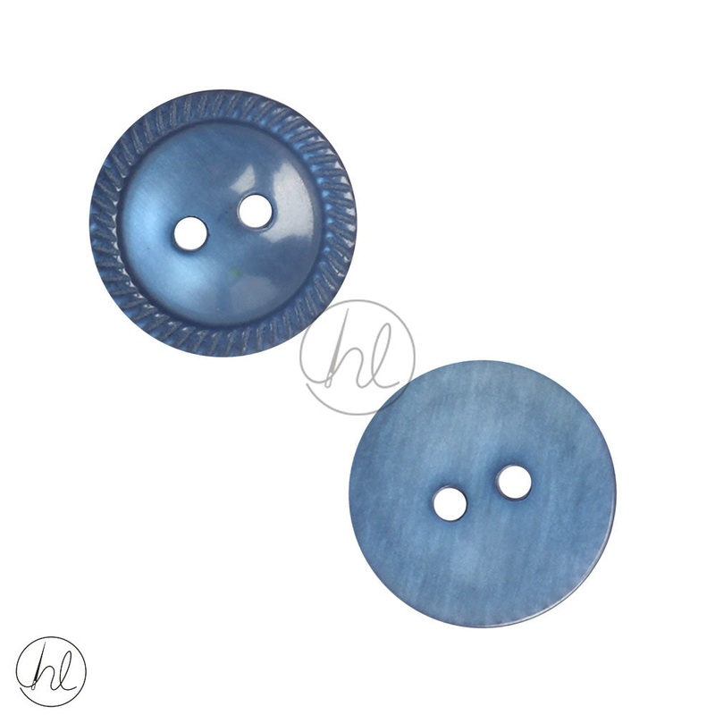 PLAIN BUTTONS BLUE STEEL E50418 19MM