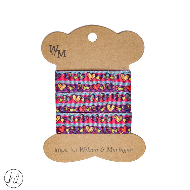 RIBBON HEARTS CB3397 2M PER PACK