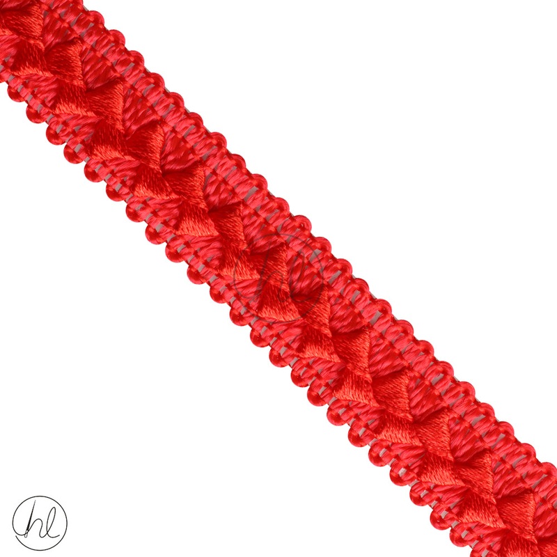 SAMOOSA BRAIDS RED 011-239 18MM P/METER