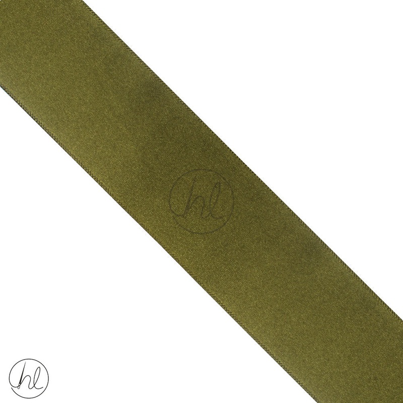 SATIN RIBBON MOSS GREEN PER M 38MM