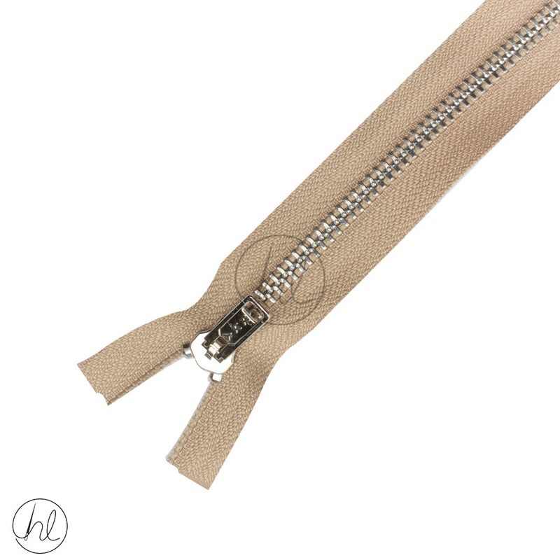 STEEL ZIP YKK BEIGE 40CM