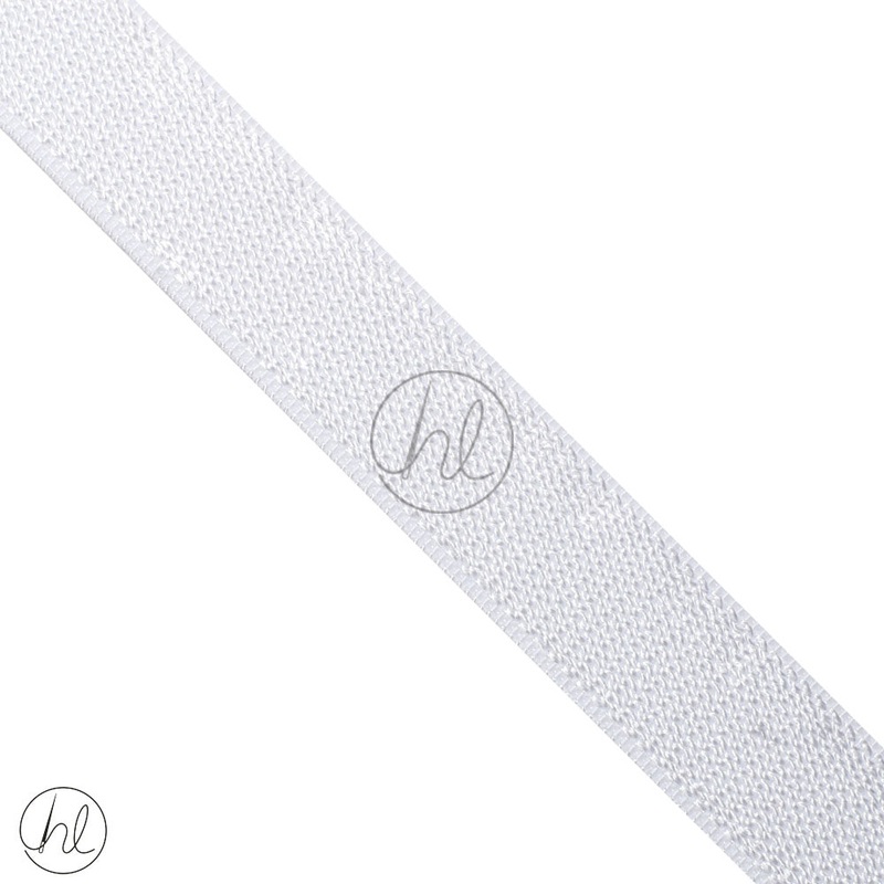 BRA STRAP ELASTIC WHITE 034-255 16MM P/METER