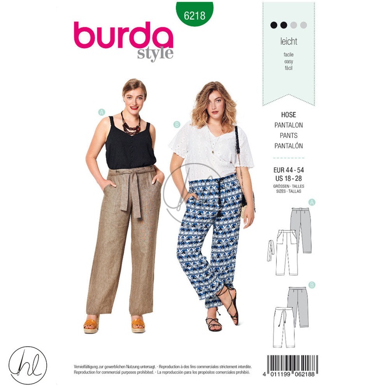 BURDA PATTERN 6218