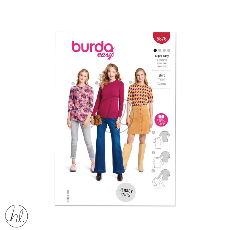 BURDA PATTERN B5876 RED
