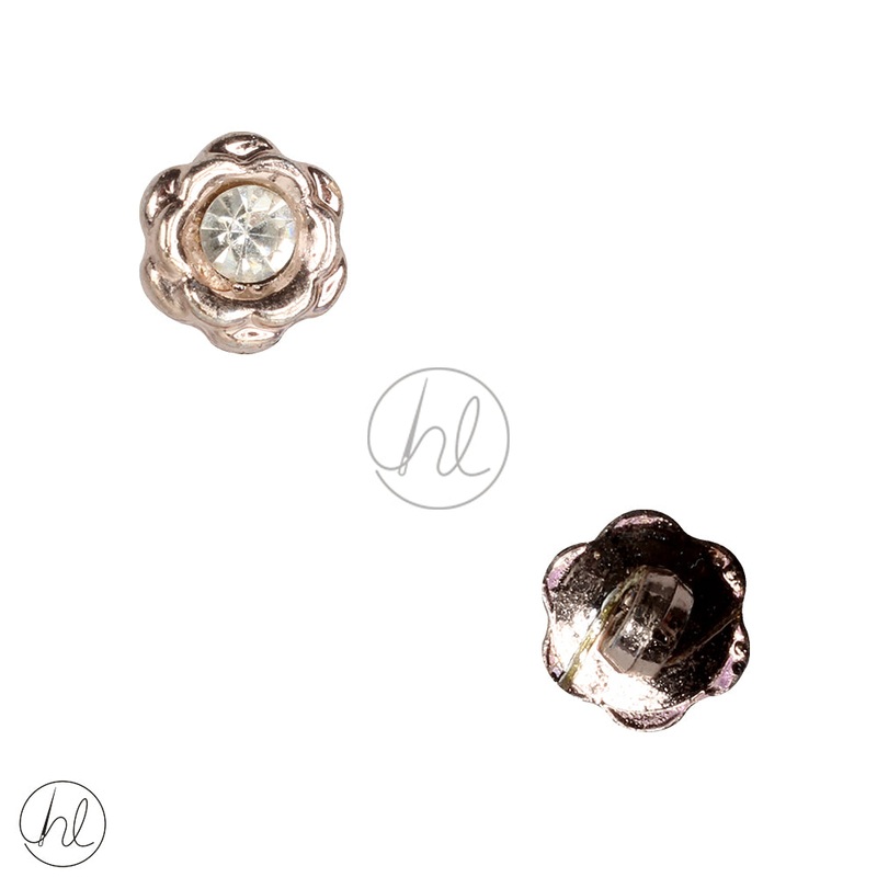 BUTTON GOLD DIAMANTE 12MM NO-1