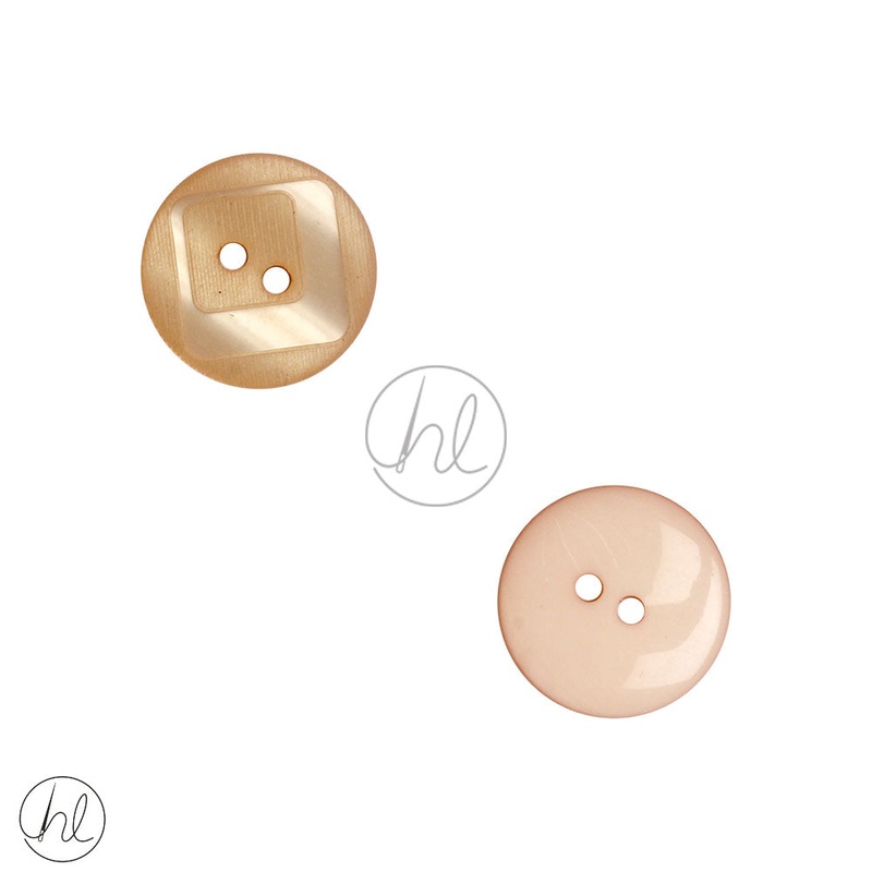 BUTTONS PLAIN AMBER 1204-B 20MM
