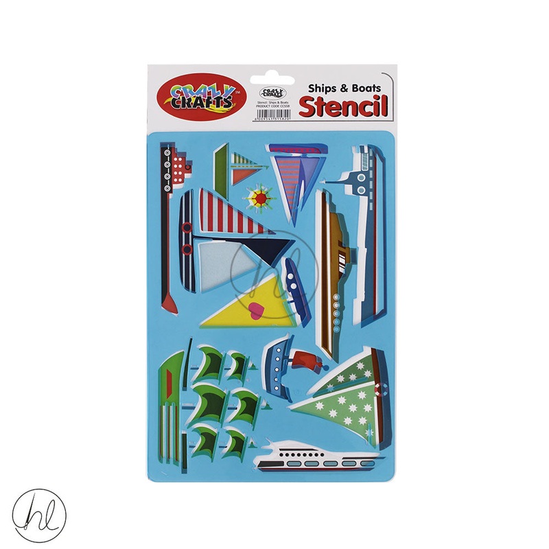 CRAZY CRAFT STENCIL SHIPS AND BOATS CCSSB