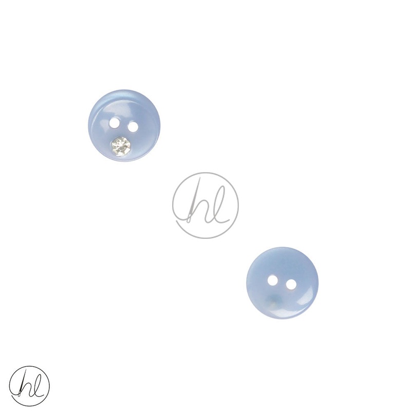 DIAMANTE BUTTONS BABY BLUE 9541 13MM