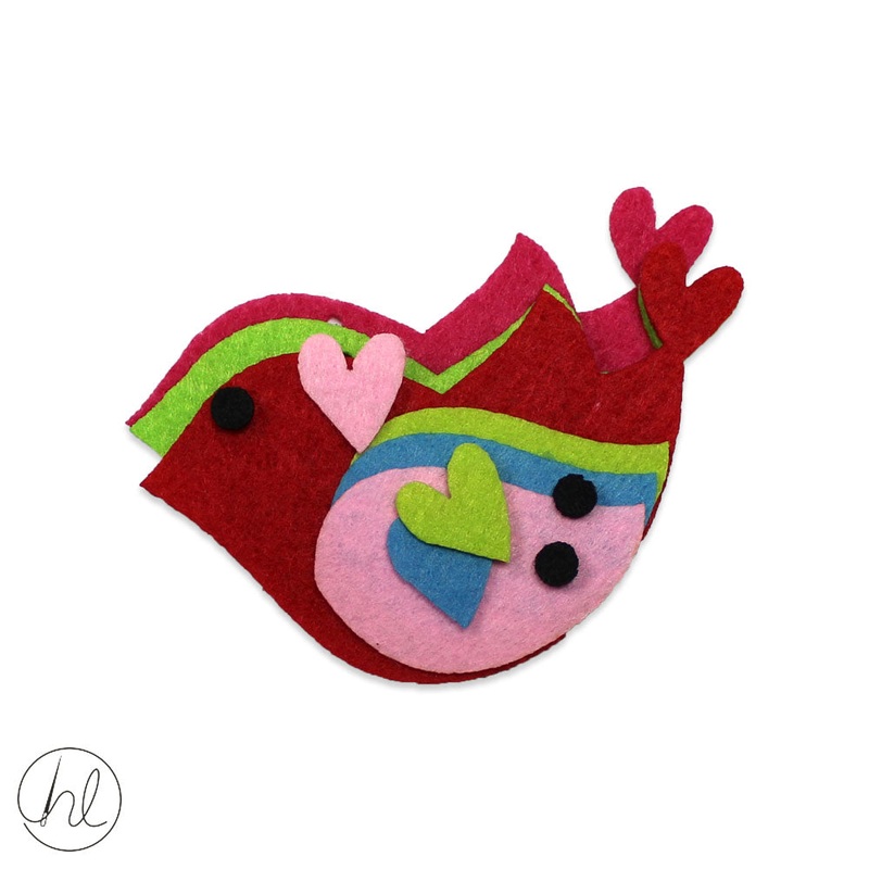 FELT SMALL BIRD TO BUILD (3 P/PACK) (CB3333)