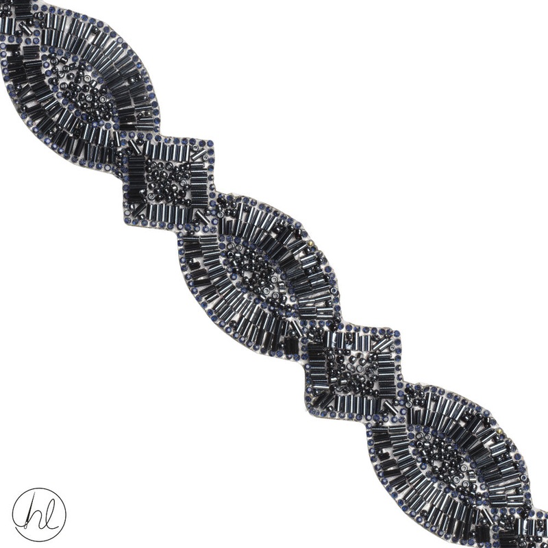 IRON ON BRAID NAVY 40MM PER M