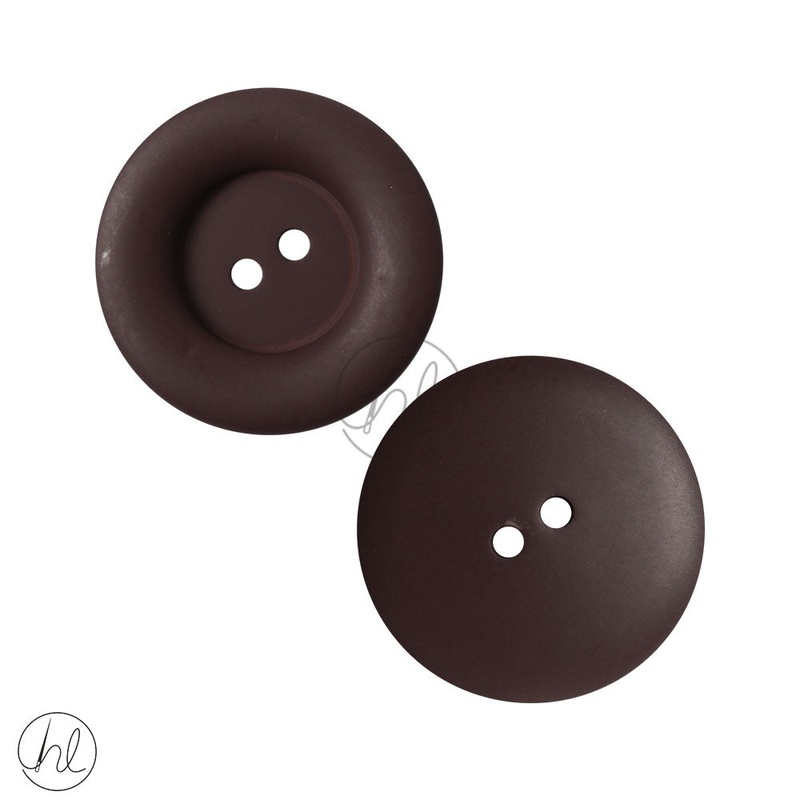 PLAIN BUTTONS 25MM BROWN D5039