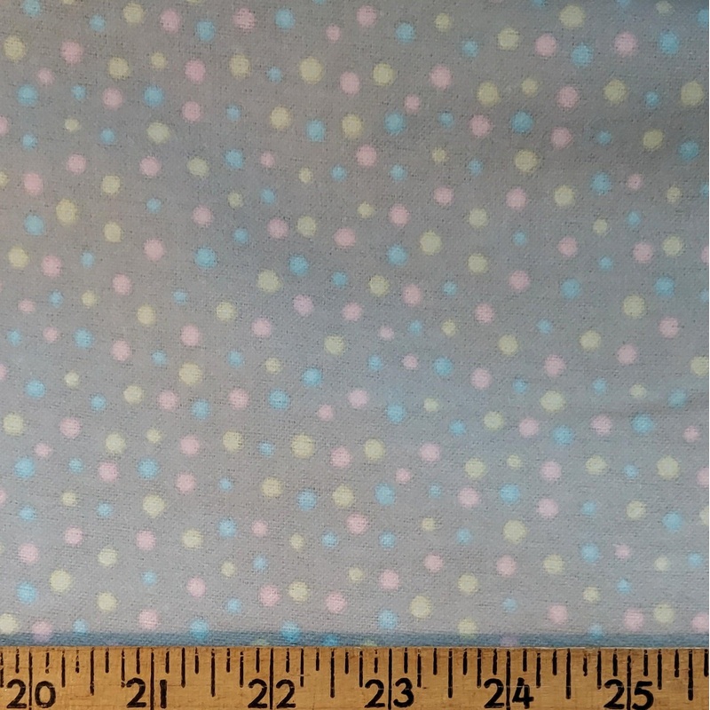 A. E. Nathan Comfy Prints Grey Polka Dots 13876 Flannel