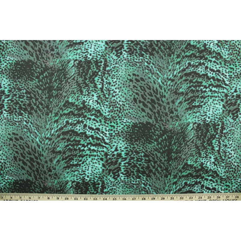 Aquatic Animal Print in Teal