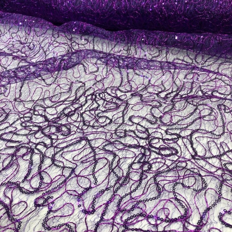 Bedazzle Wholesale Fabric in Purple